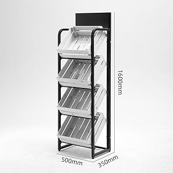 Amazon｜青果 野菜 フルーツ パン販売 多機能フレーム キッチン 棚