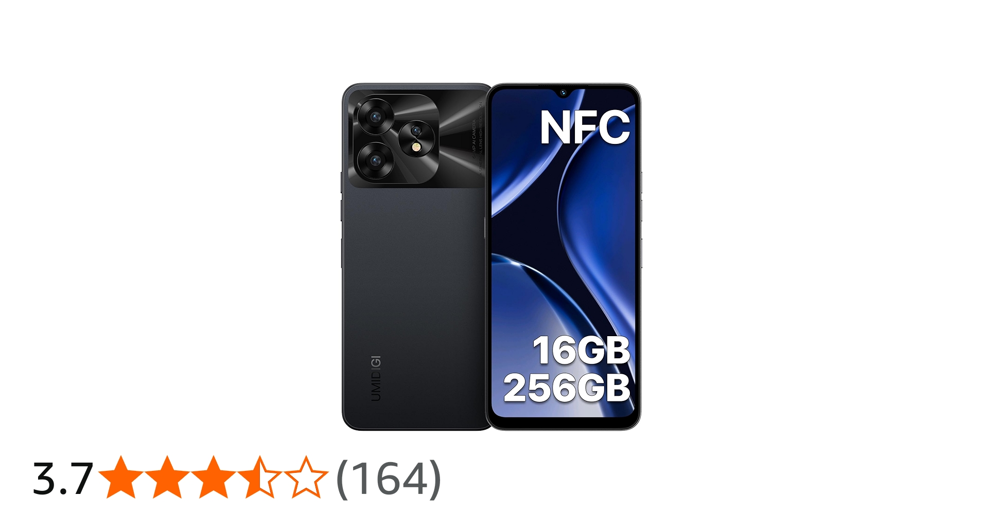 UMIDIGI A15 Mobile Phone NFC, 256GB+16GB Phones Unlocked, 64MP+