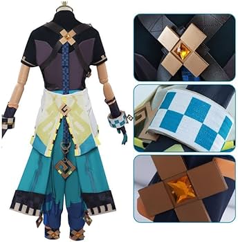 Amazon.co.jp: 原神 キィニチ コスプレ衣装 衣装セット+ウィッグ+靴+