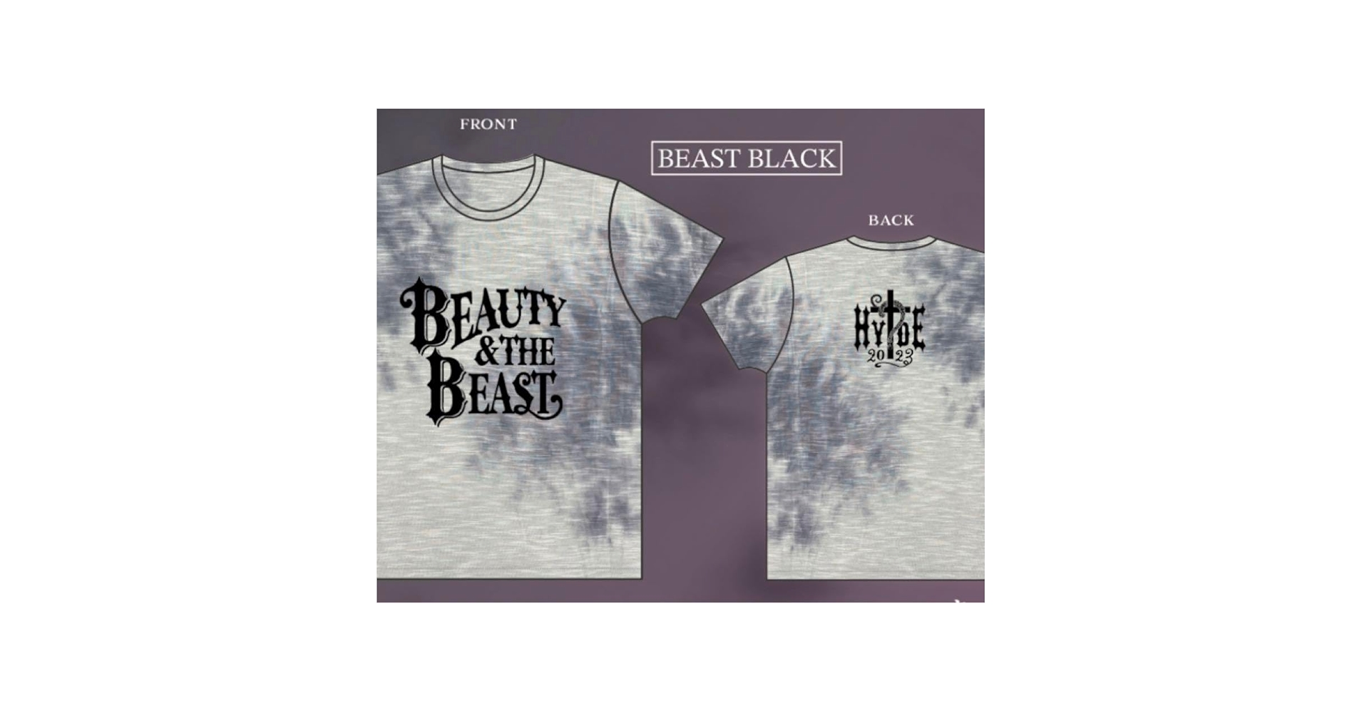 ミュージシャン HYDE BEAUTY & THE BEAST T-SHIRT (PINK)L