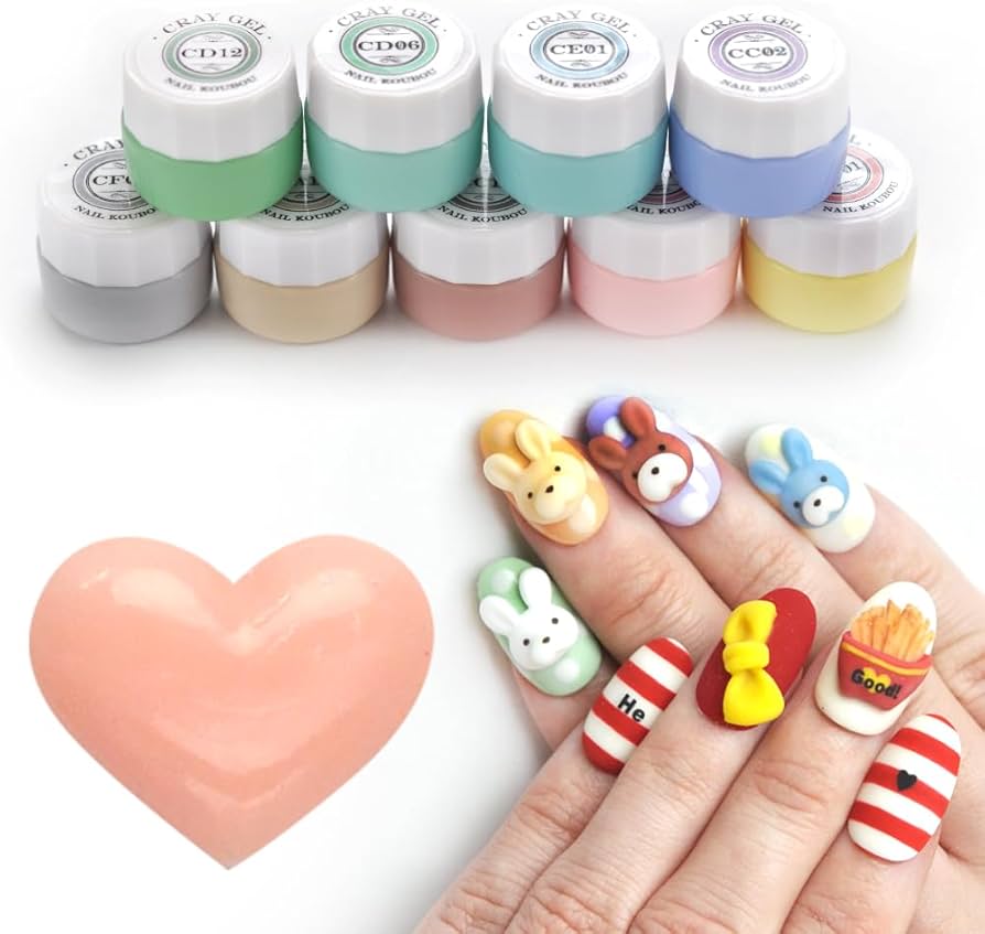 Amazon | 粘土ジェル 3Dジェル カラージェル ジェルネイル 人気 セルフ