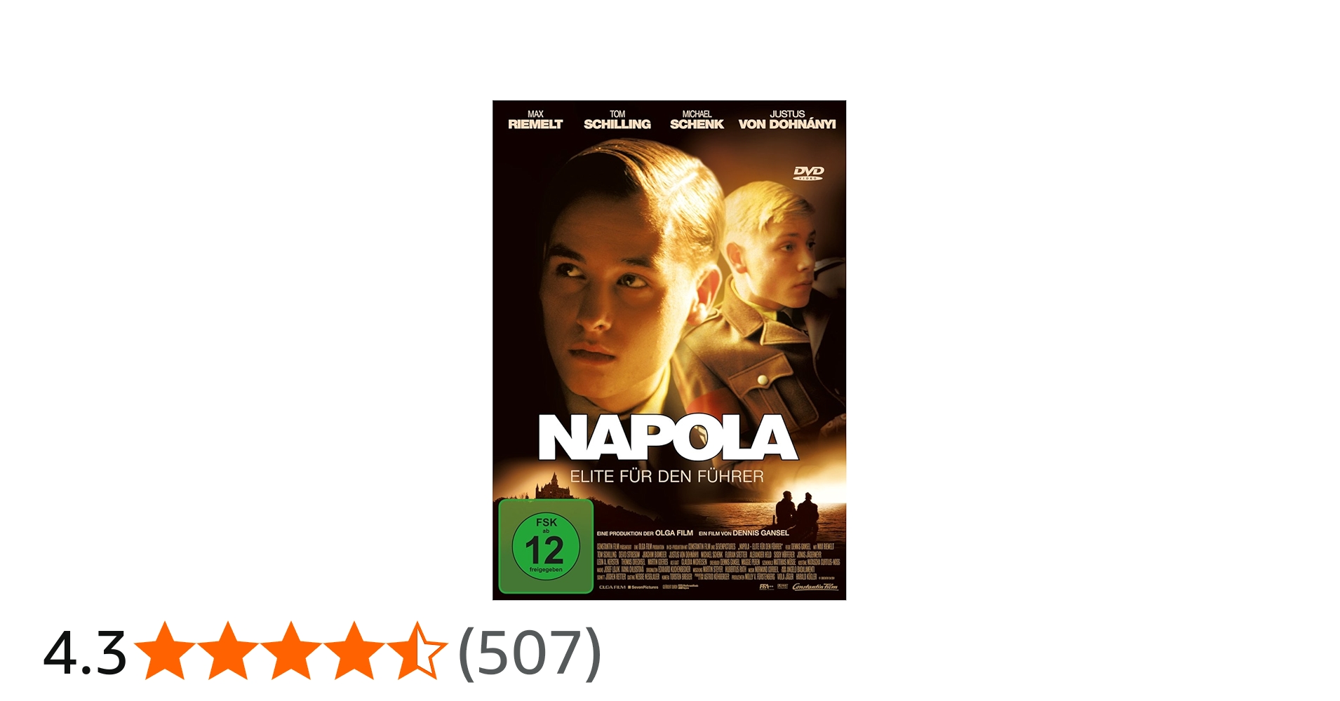 NAPOLA - MOVIE [DVD] [2004]: Amazon.co.uk: Riemelt, Max, Schilling