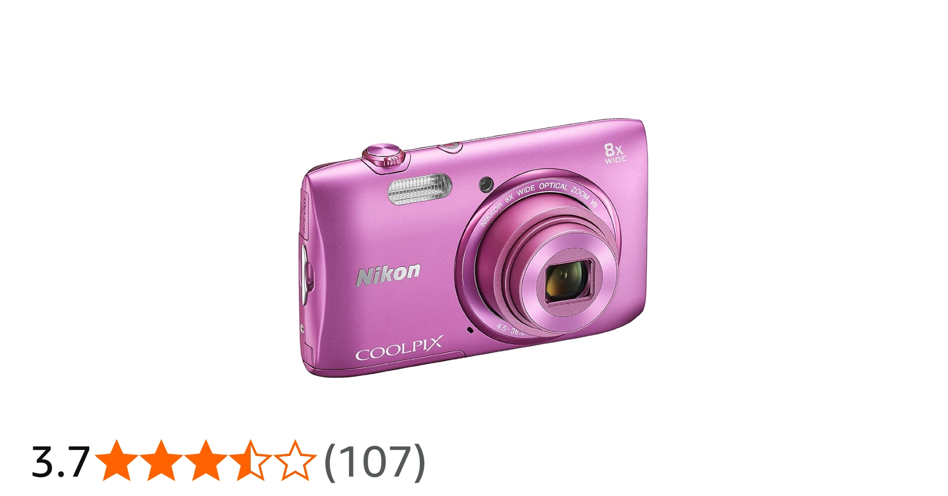 Nikon COOLPIX S3600 20.1 MP Digital Camera with 8x Zoom NIKKOR