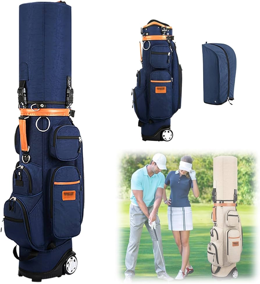 Amazon.co.jp: ゴルフキャディバック 車輪付き 10分割口枠 男性用 女性