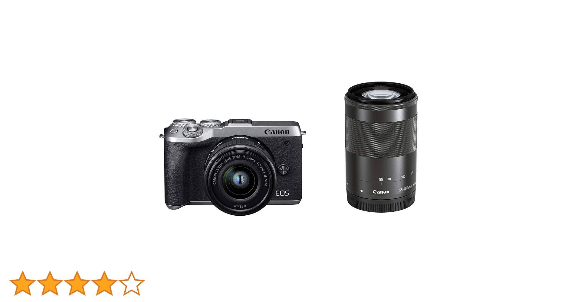 CanonEOSm6ダブルズームキット+単焦点広角レンズ+電子ファインダー