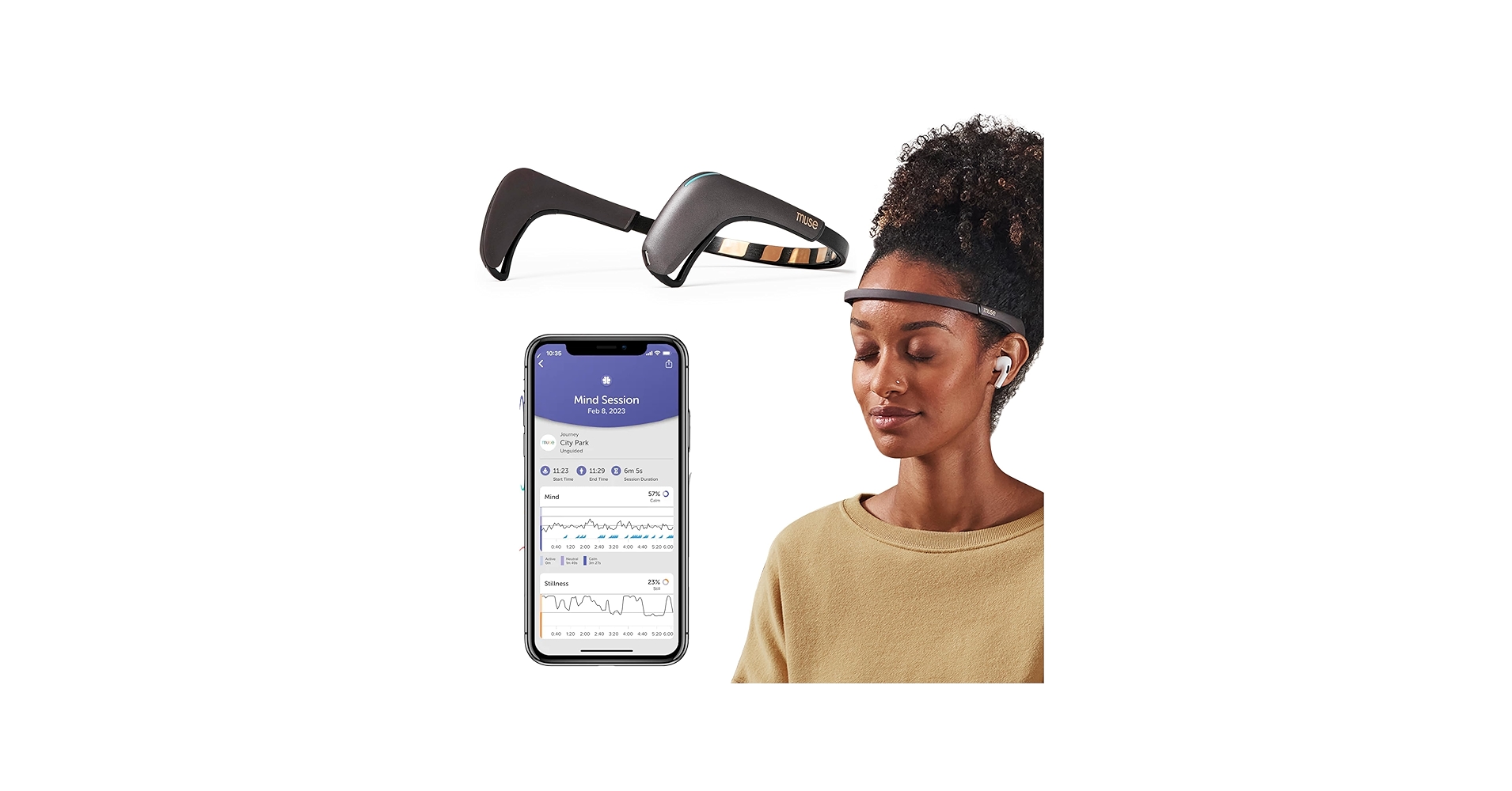 Amazon.com: MUSE 2: The Brain Sensing Headband USB-C- EEG MUSE