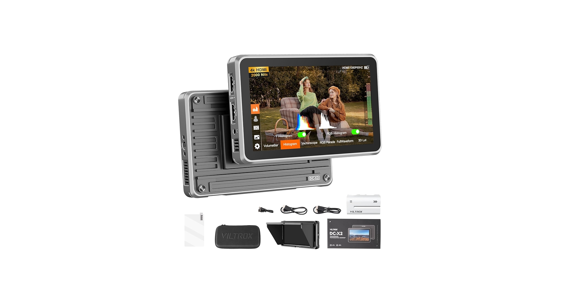 Amazon.com : VILTROX DC-X2 6 inch Touchscreen Camera Field Monitor