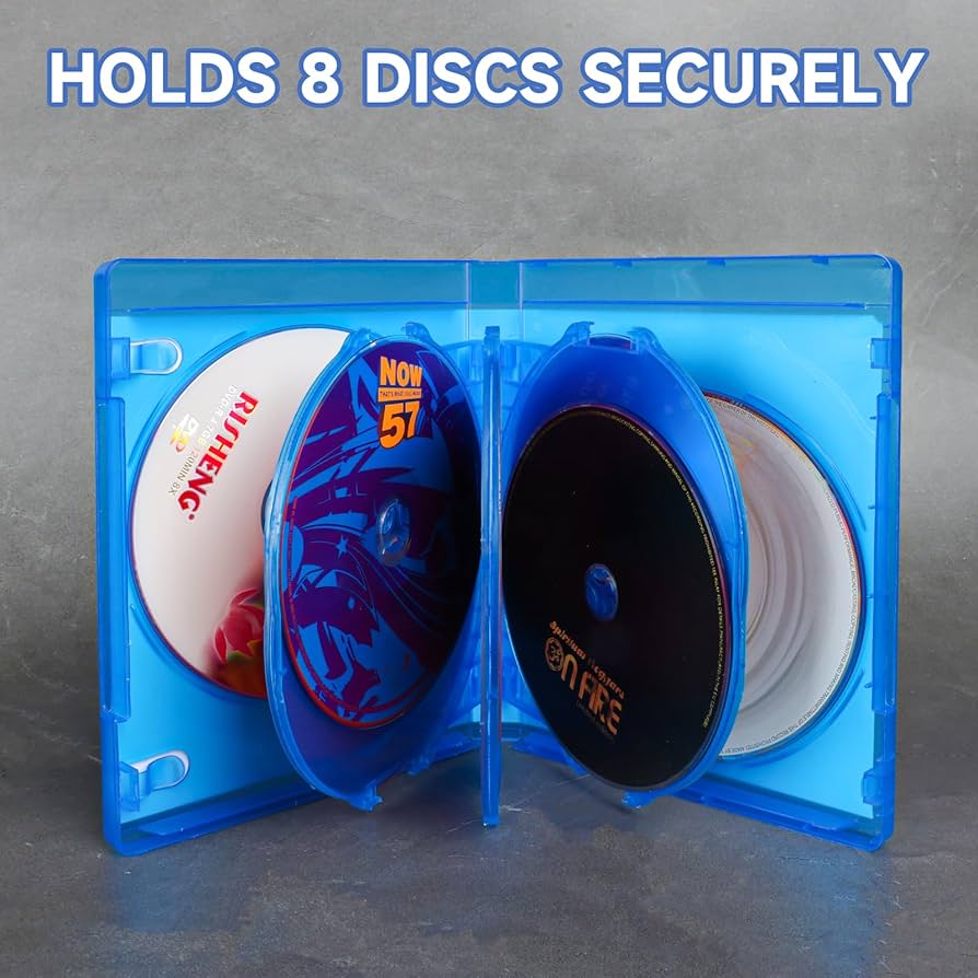 Amazon.com: BOATISLE Blu-ray/DVD/CD Multi Case 8 Tray (Holds 8