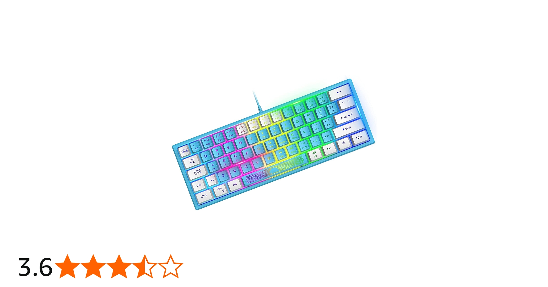 Amazon | LexonTech x ZIYOU LANG K61ゲーミングキーボードLEDバック