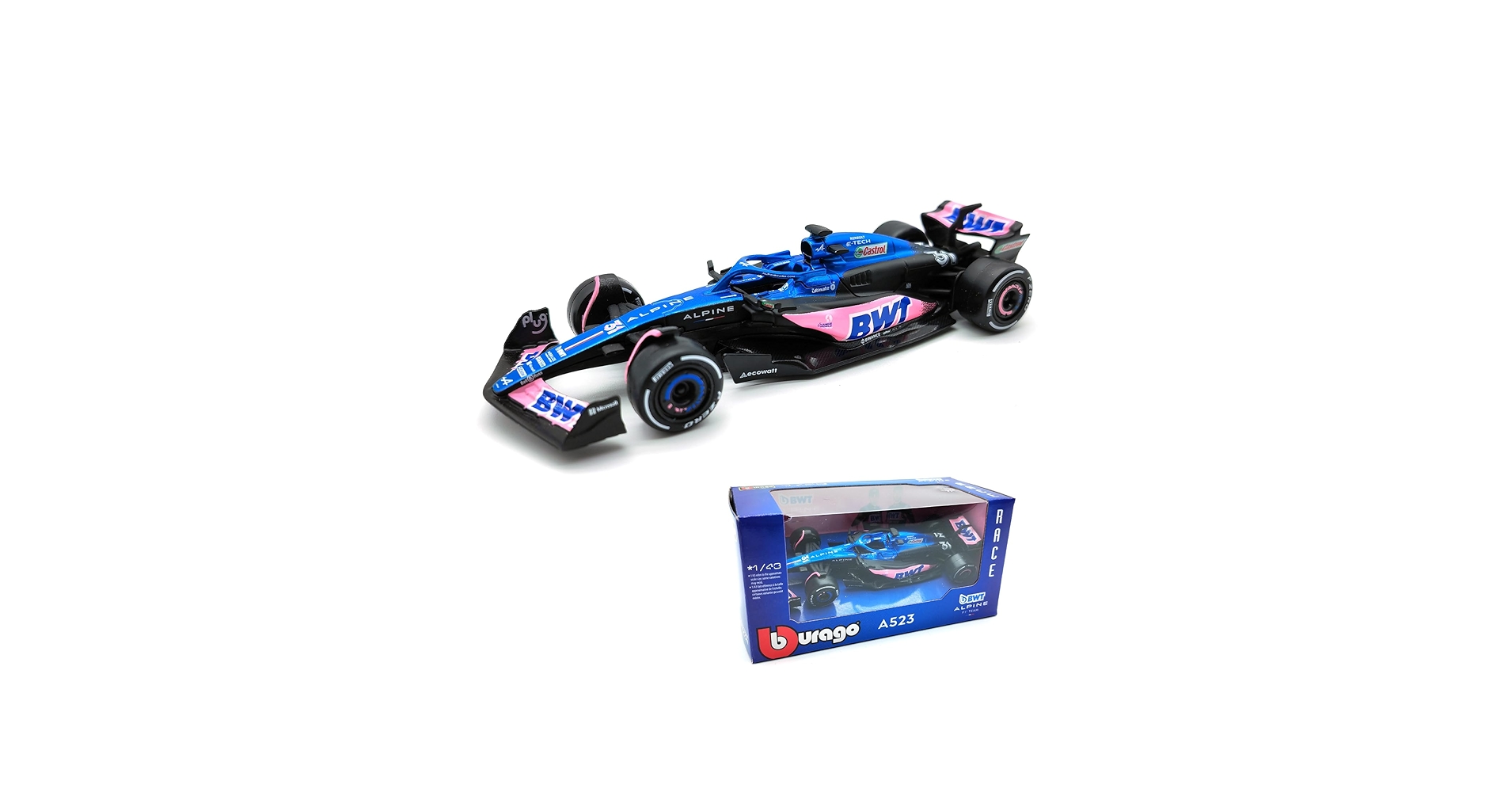 Amazon.com: JODIYAAH Bburago 1/43 F1 2023 Alpine F1 Team A523 31