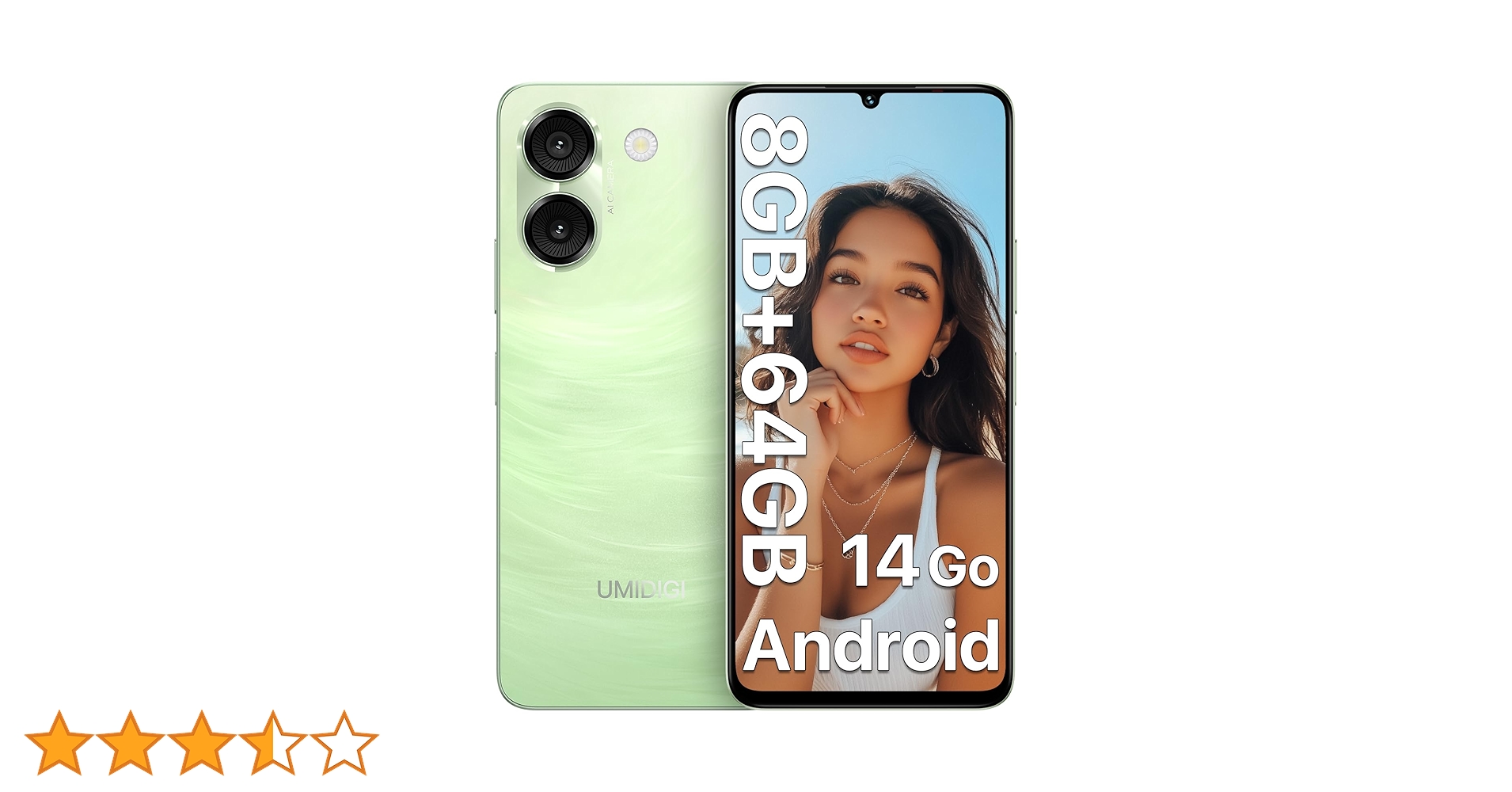 UMIDIGI G9A 64GB 8GB RAM ライトグリーンSIM フリー UMIDIGI G9A sim