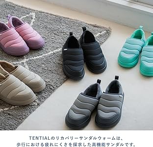 Amazon.co.jp: TENTIAL Recovery Sandals Warm for Winter, Thermal