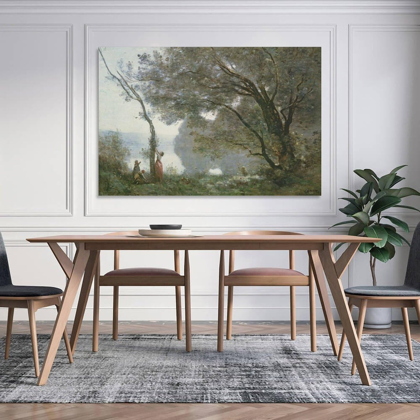 Amazon.co.jp: Jean Baptiste Camille Corotアートポスタージャン