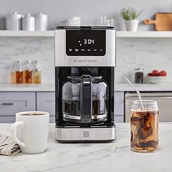 Amazon.com: West Bend Drip Coffee Maker Brews Hot or Iced