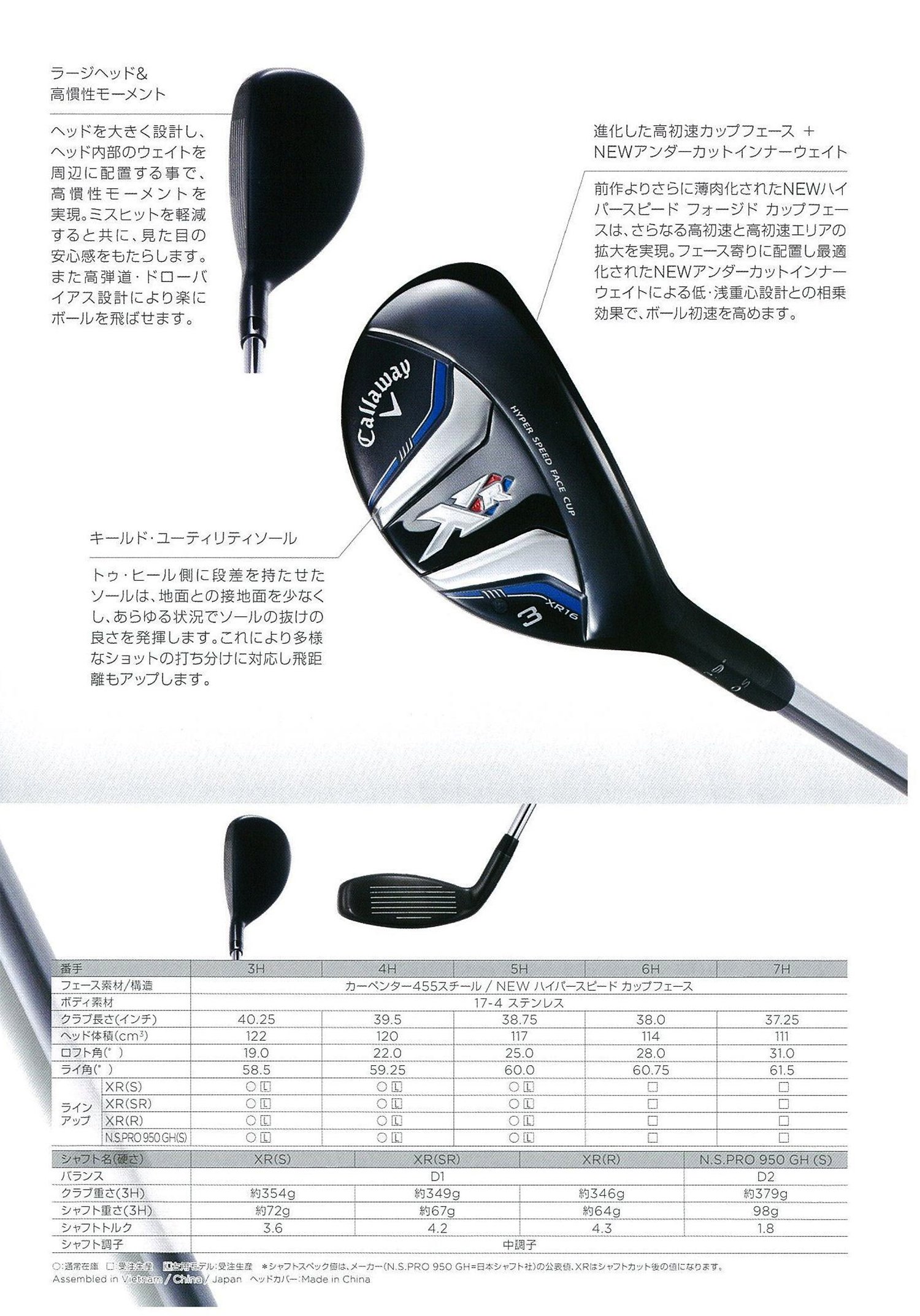 Amazon | キャロウェイ (Callaway) XR OSユーティリティ 2016年モデル