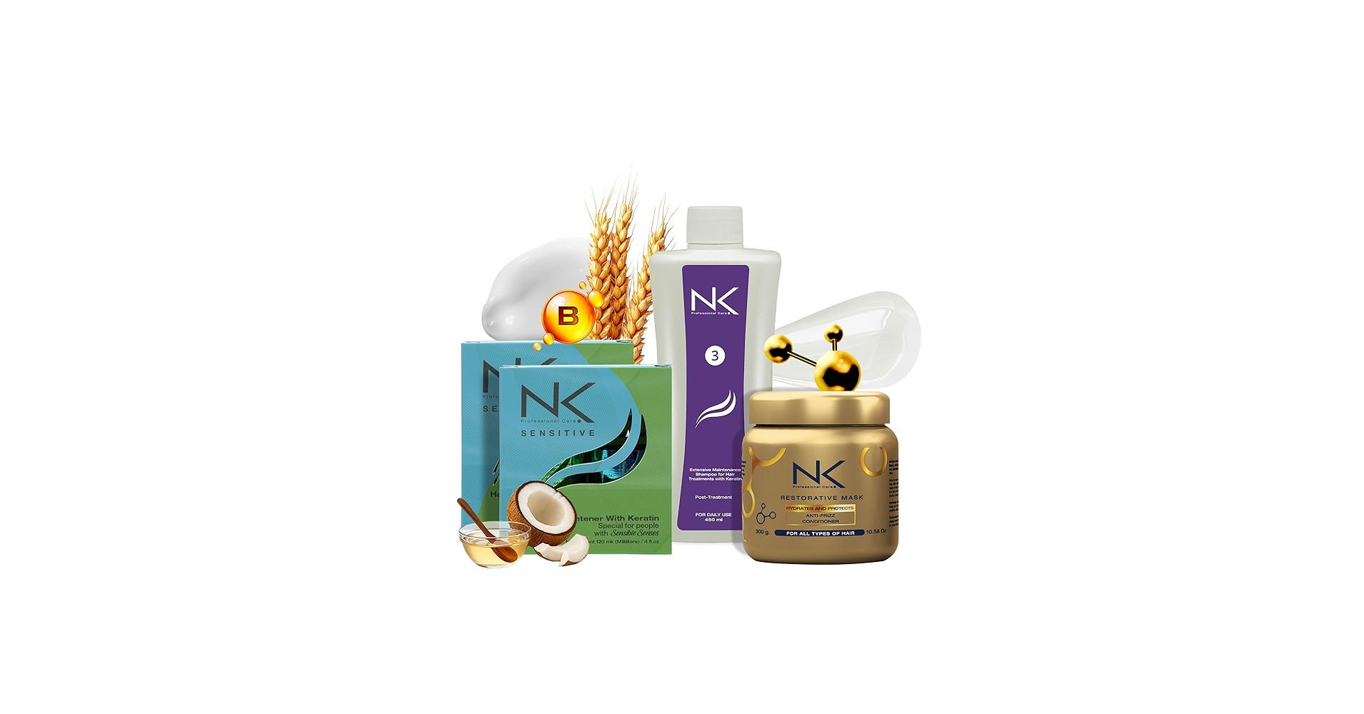 Amazon.com: NK Professional Care Sensitive Keratin Hair