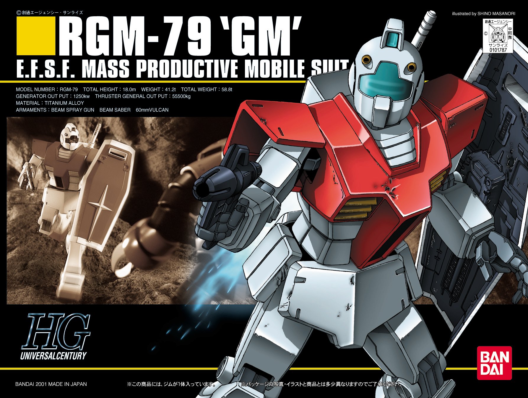 Amazon.co.jp: Bandai Hobby HGUC 1/144 #20 RGM-79 GM 