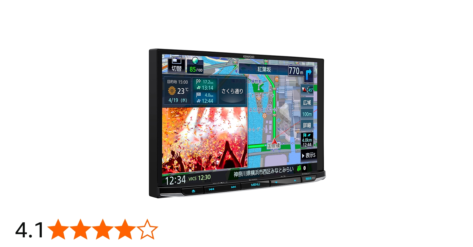 Amazon | ケンウッド(KENWOOD) カーナビ 彩速 8インチ MDV-S810L