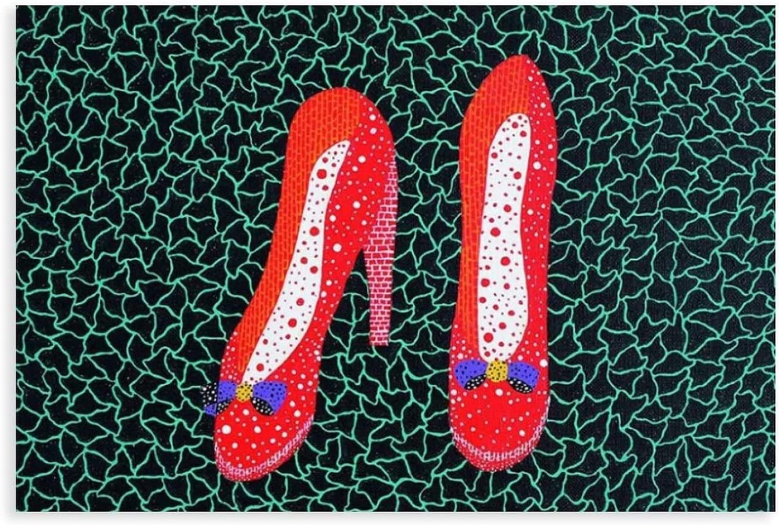 Amazon.co.jp: 草間彌生ポスターとプリント抽象的なカラフルな