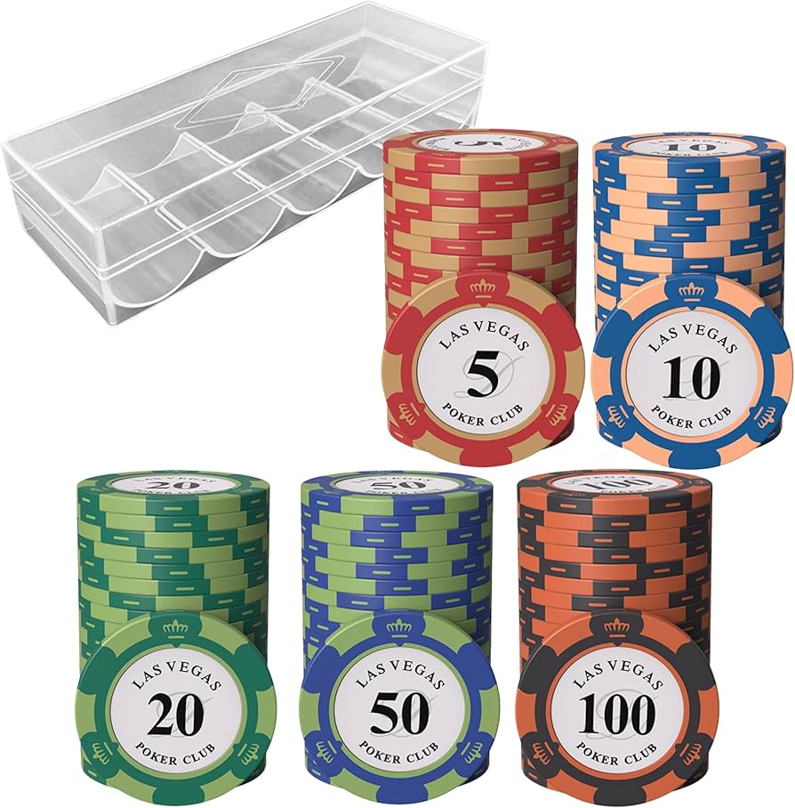 Amazon | East Leaf ポーカーチップ カジノチップ クレイ製 100枚