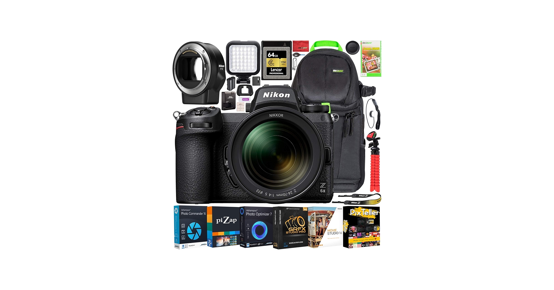 Amazon.com : Nikon Z6II Mirrorless Camera Body + NIKKOR Z 24-70mm