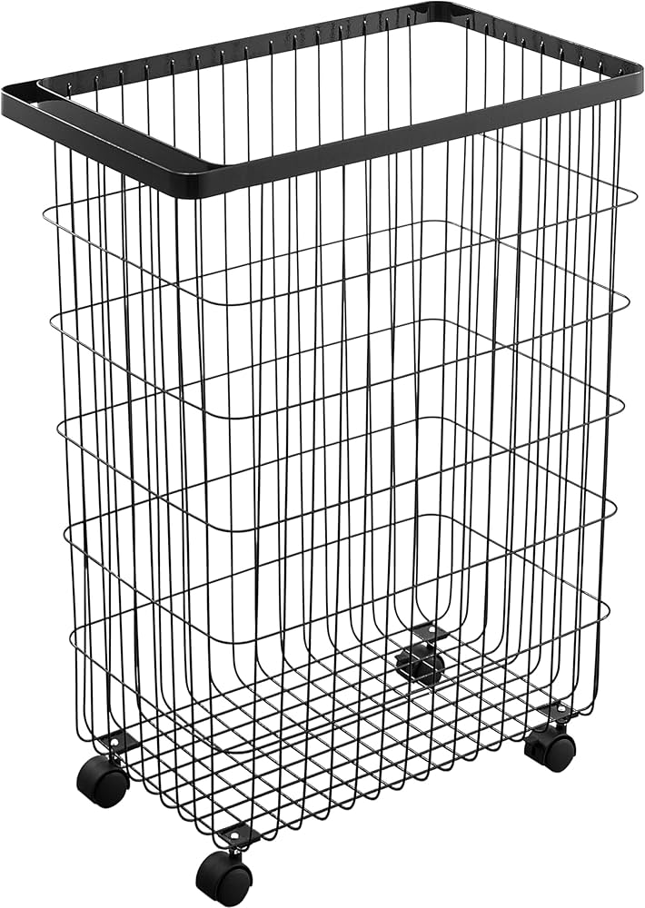 Amazon｜山崎実業(Yamazaki) ランドリーバスケット キャスター付き