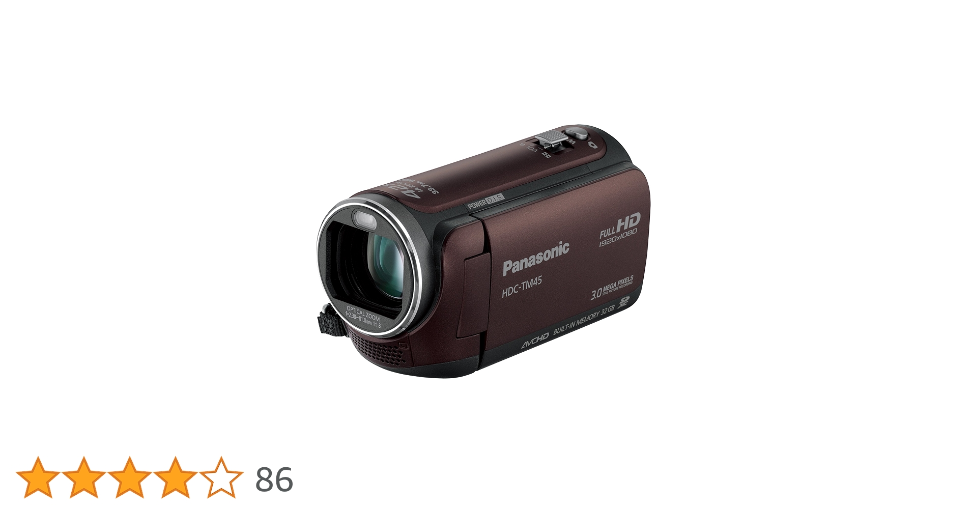 Panasonic HDC-TM45 ビデオカメラ 本体 SDカード ケース付き Panasonic