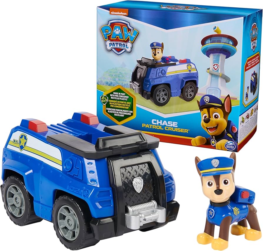 Amazon.co.jp: Paw Patrol チェイスのパトロールクルーザー 収集可能な