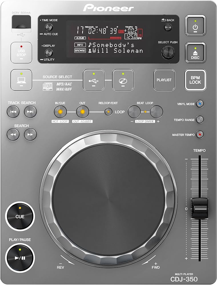 Pioneer CDJ-350-S Digital DJ Turntable : Amazon.in: Musical