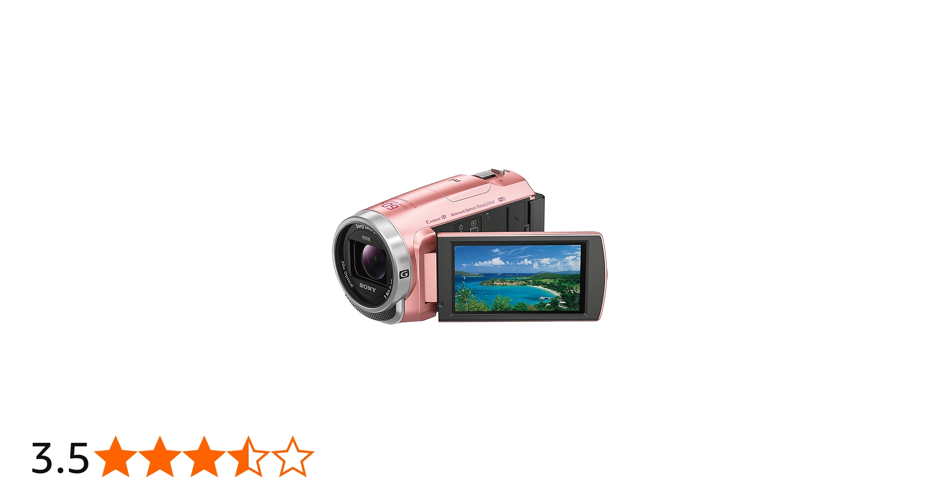 Amazon | SONY ビデオカメラHDR-CX675 32GB 光学30倍 ピンク Handycam