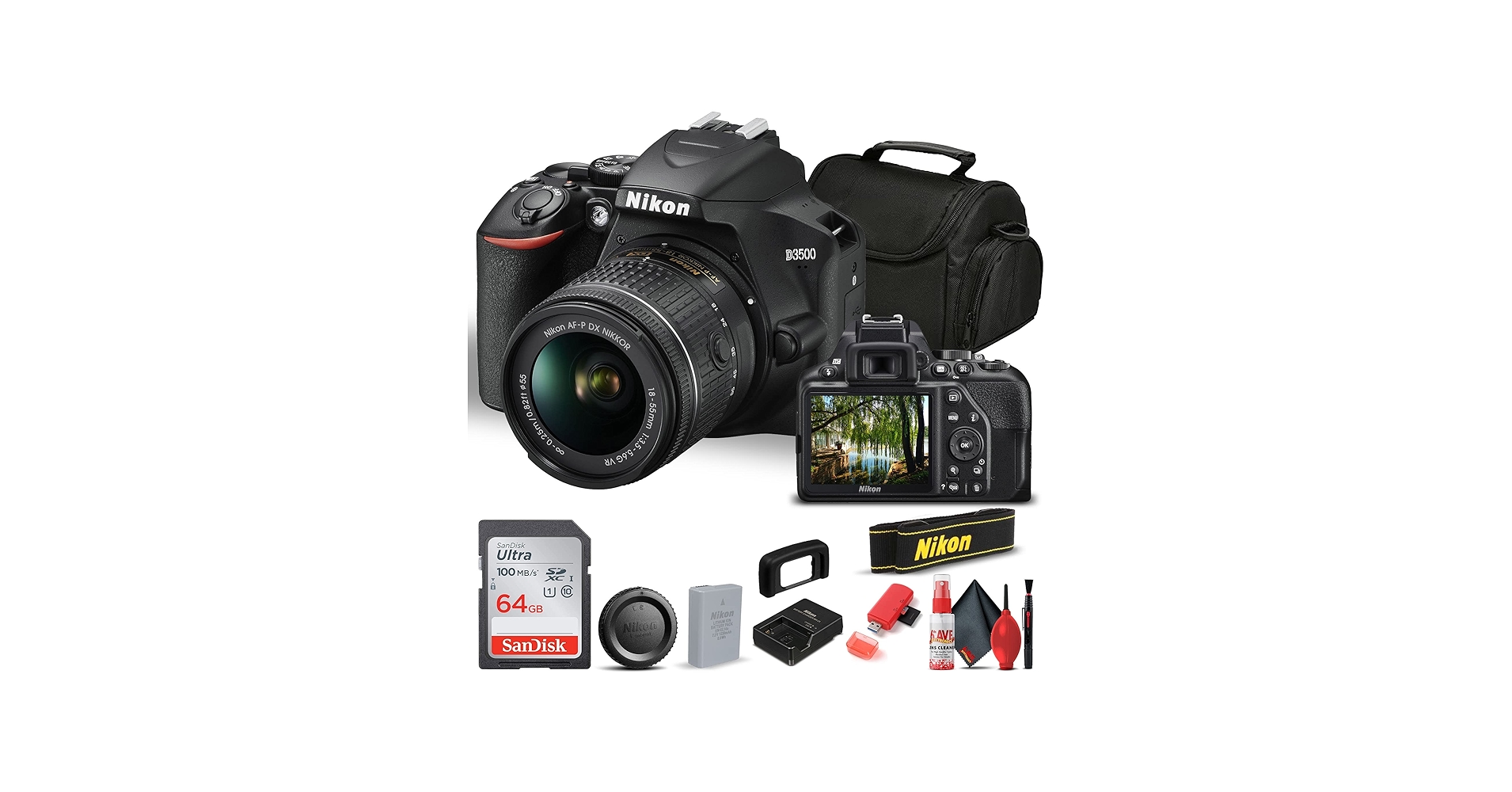 Amazon.com : Nikon D3500 DSLR Camera with 18-55mm Lens (1590