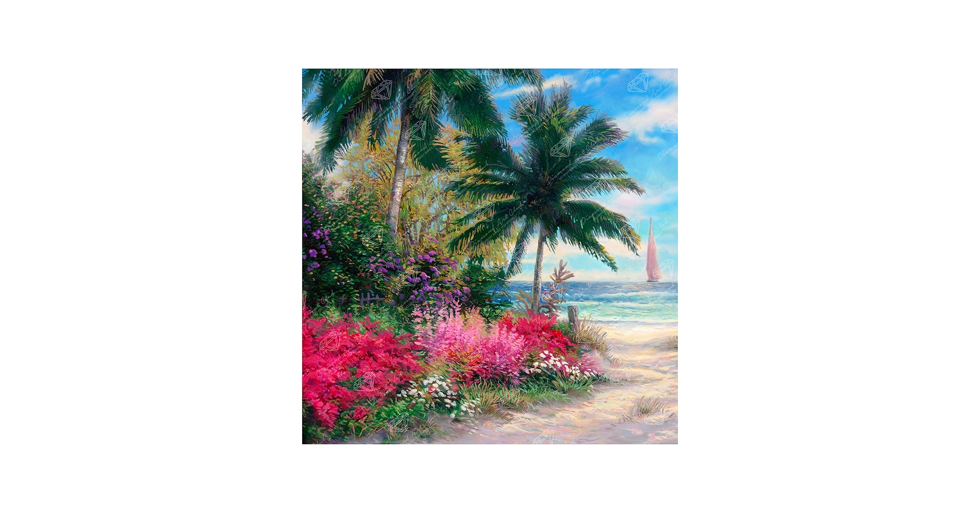 Amazon.com: DIAMOND ART CLUB Ocean Whisper Path Diamond Painting