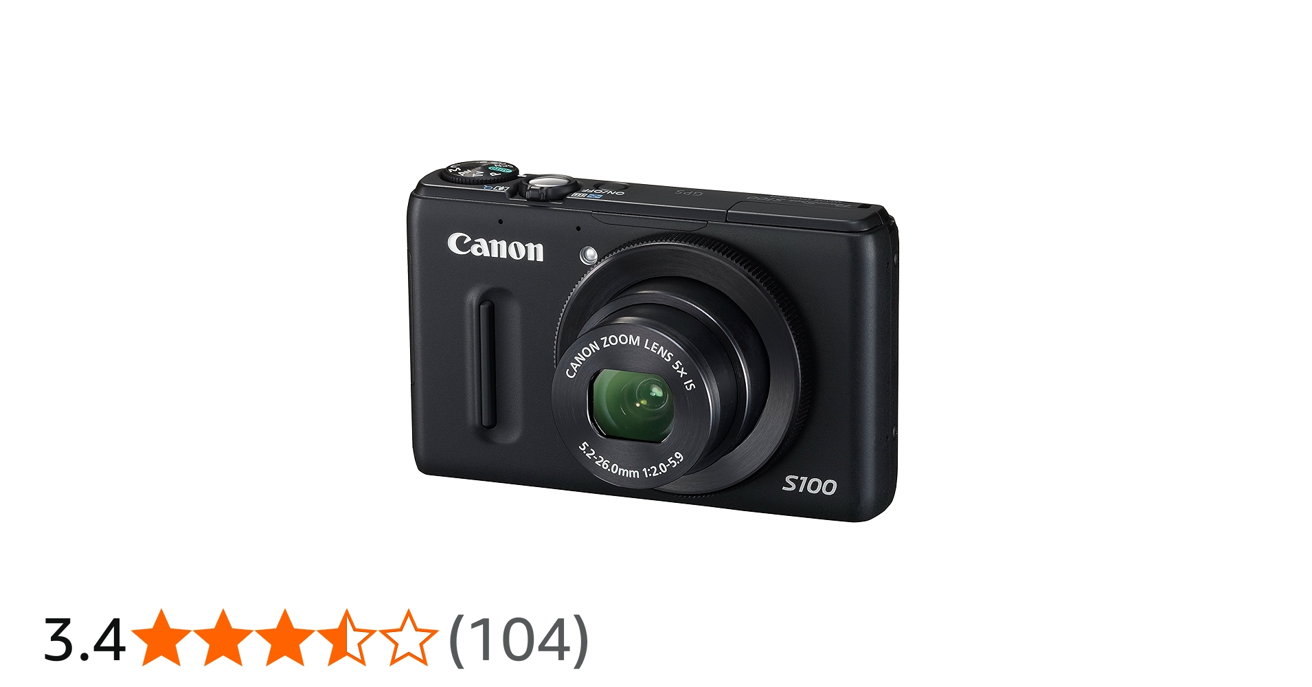 Amazon | Canon デジタルカメラ PowerShot S100 ブラック PSS100(BK