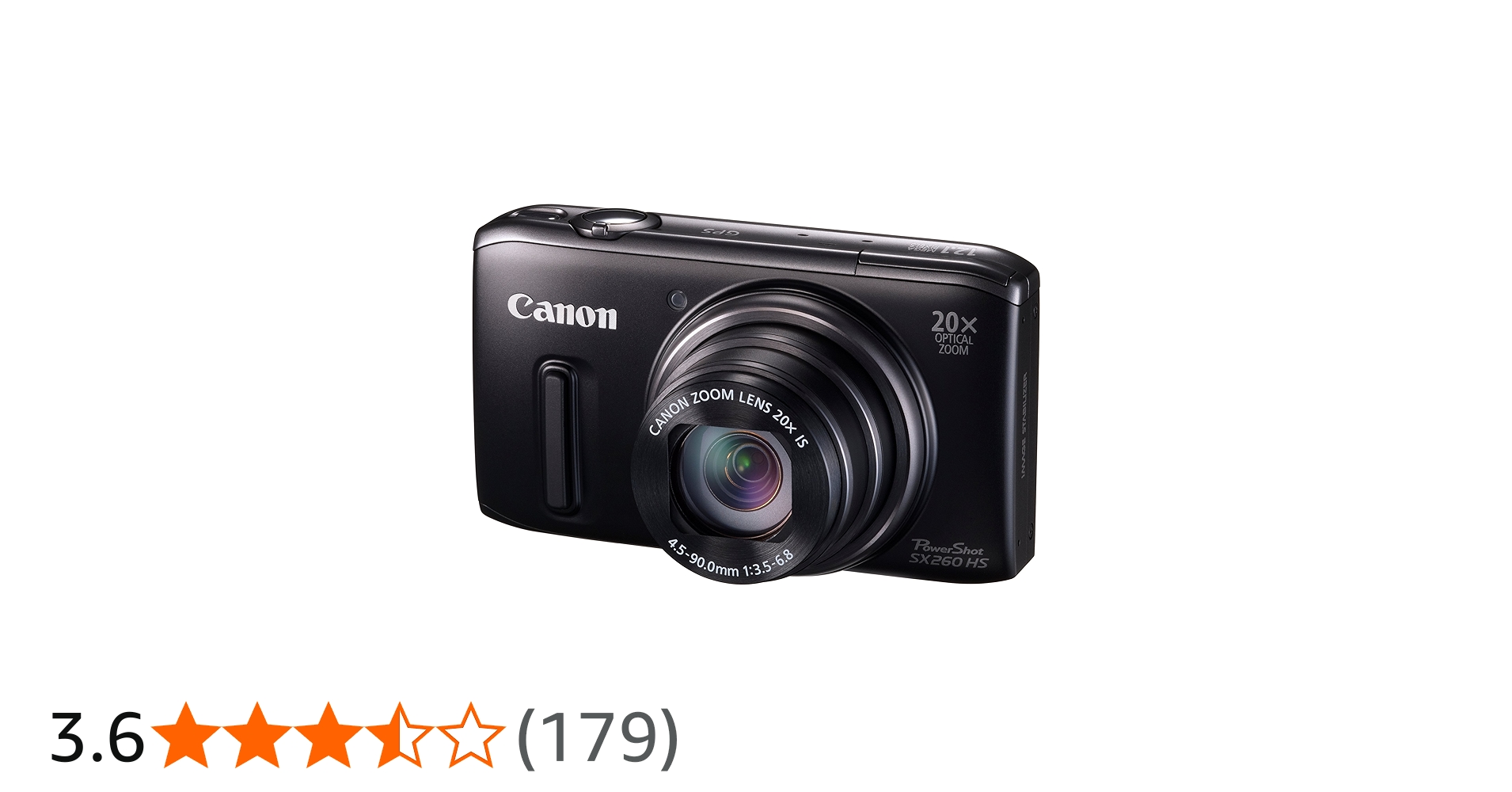 Amazon | Canon デジタルカメラ PowerShot SX260HS 光学20倍ズーム GPS