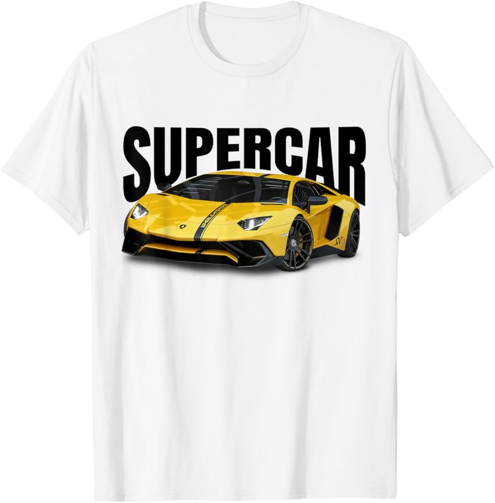 Amazon | 美しいエキゾチックなスーパーカーTシャツ、スポーツカー愛好