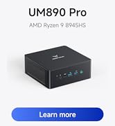 Amazon.com: MINISFORUM UM890 Pro Mini PC AMD Ryzen 9 8945HS(8C/16T