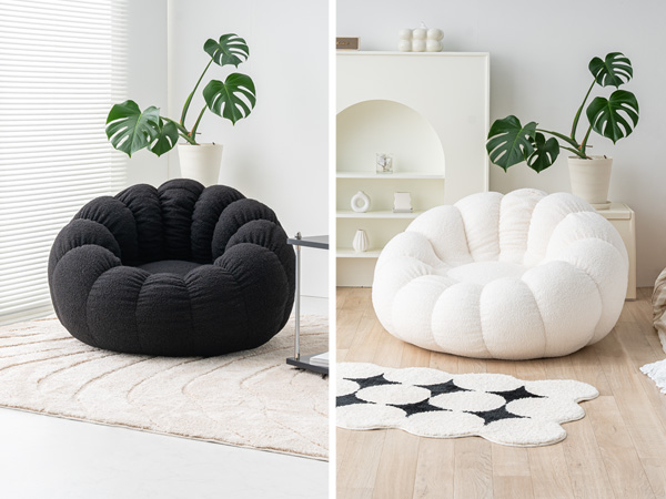 Amazon.co.jp: smoo ビーズクッション 1人掛けソファ ポケット付き