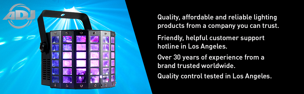 Amazon.com: ADJ Products MINI DEKKER 2 X 10W RGBW, INCL DMX, Color