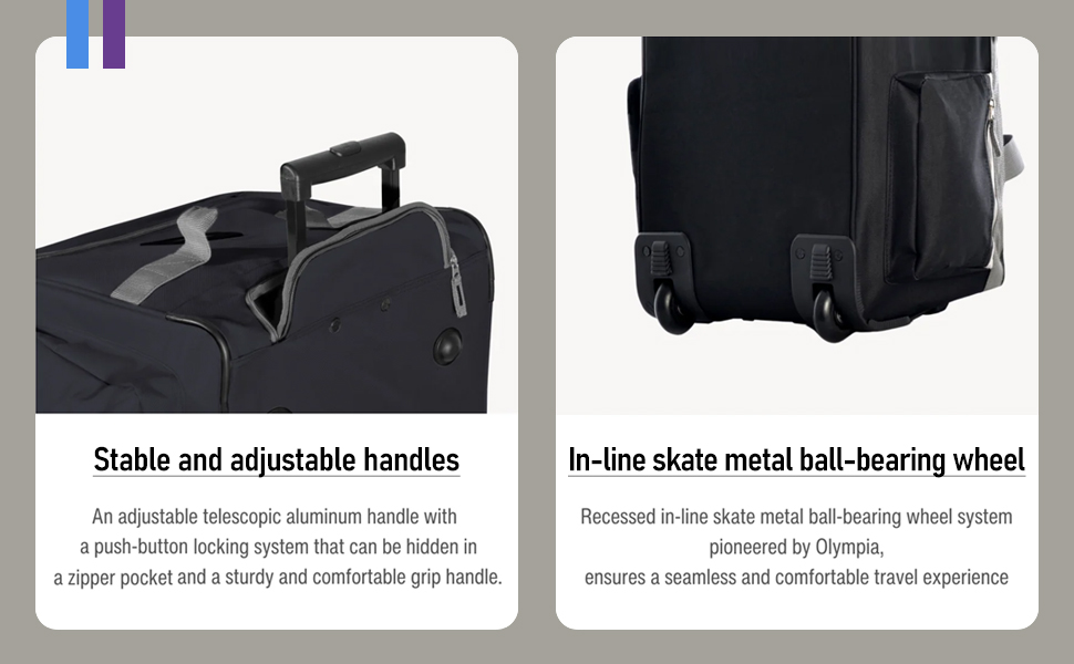 Amazon.com | Olympia U.S.A. 29 inch Jumbo Size 8 Pockets Wheeled