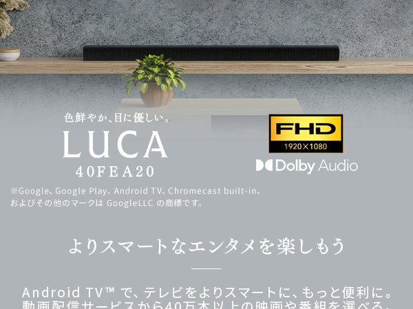 Amazon.co.jp: Iris Ohyama 2K Smart LCD TV, 40V Type, 40FEA20