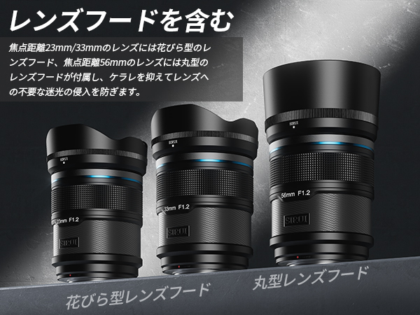Amazon.co.jp: SIRUI Sniper 33mmオートフォーカスレンズ、F1.2広角APS