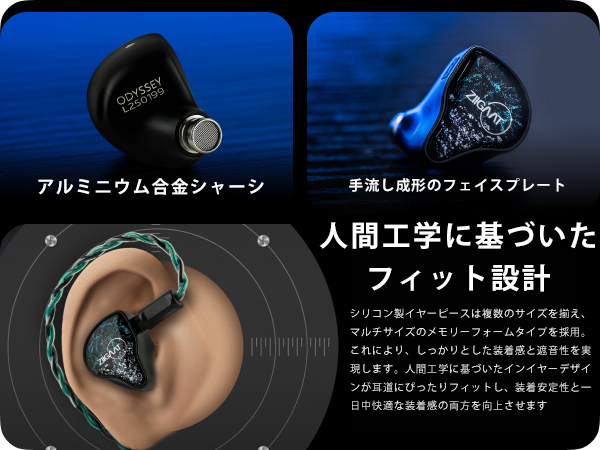 Amazon.co.jp: Linsoul ZiiGaat ×Hangout Audio：Odyssey 2 インイヤー