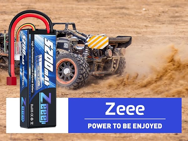 Amazon.com: Zeee 2S Lipo Battery 5200mAh 7.4V 100C T Connector
