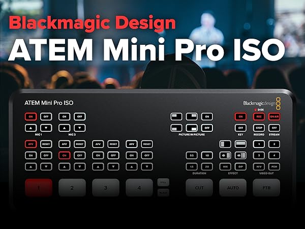 Amazon.com : Blackmagic Design Atem Mini Pro ISO (SWATEMMINIBPRISO