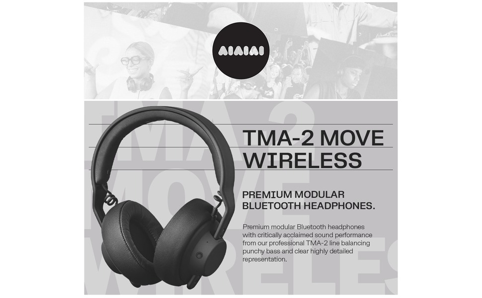 Aiaiai TMA-2 Move Wireless Bluetooth 5.0 Connectivity with +40h