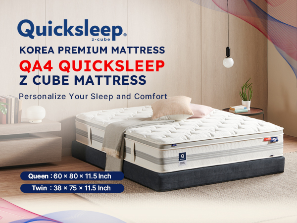 Amazon.com: QUICKSLEEP QA4 Z Cube Mattress, Premium 11.5 Inch Two