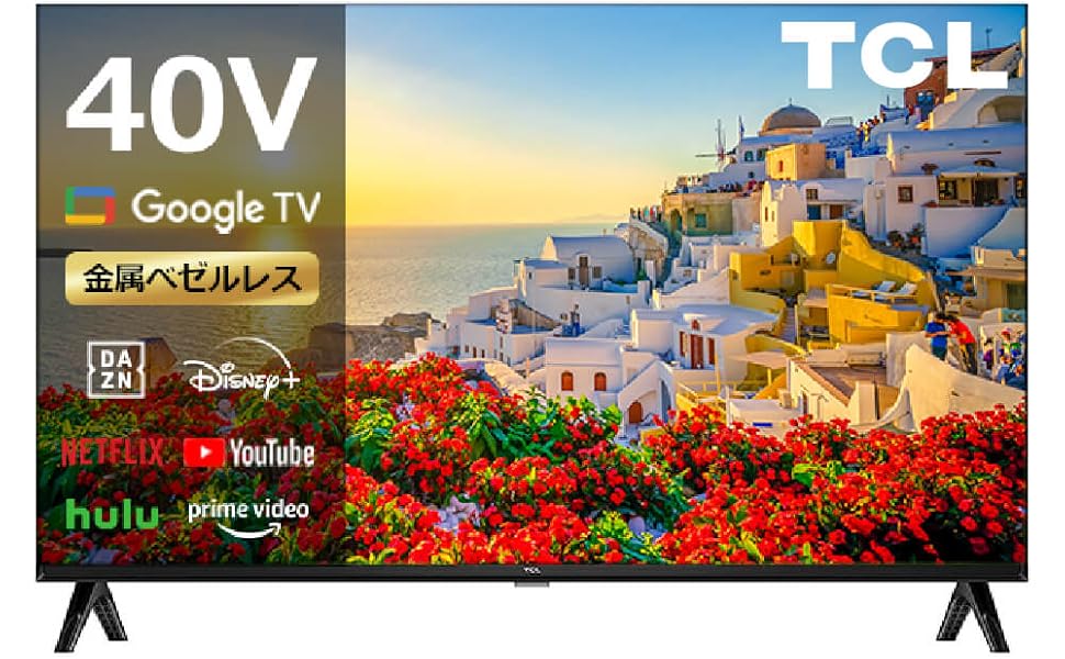 Amazon | TCL テレビ 40型 40インチ スマートテレビ Google TV Dolby W