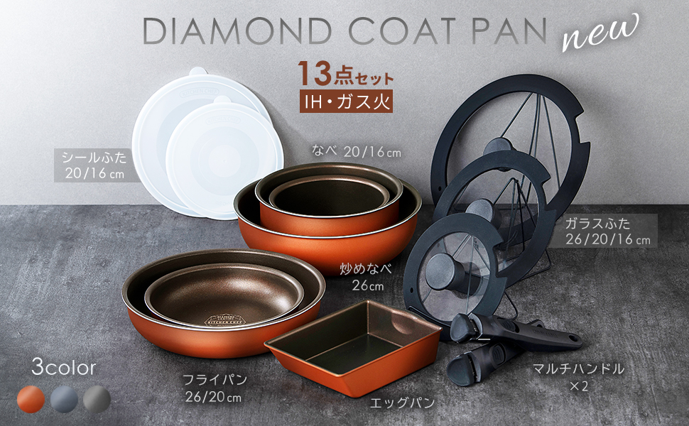 Amazon.co.jp: アイリスオーヤマ フライパン 鍋 セット IH&ガス火対応