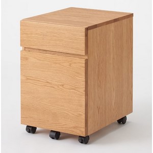 Amazon.co.jp: 無印良品 木製デスクキャビネット オーク材突板 幅39