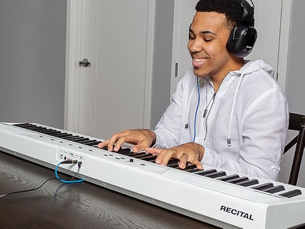 Amazon | Alesis 電子ピアノ 88鍵盤 初心者向け電子ピアノ スピーカー